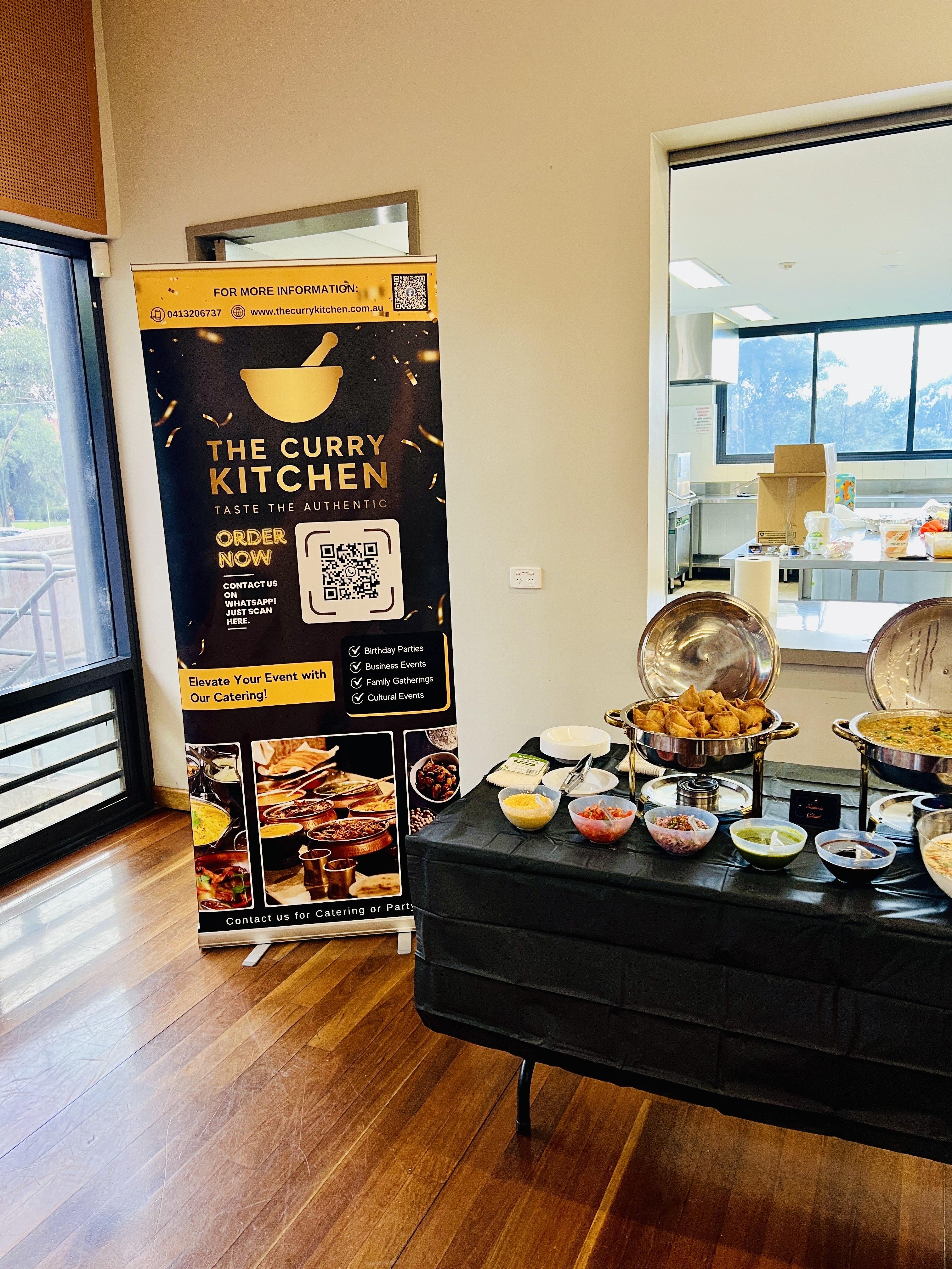 Freshly prepared catering items